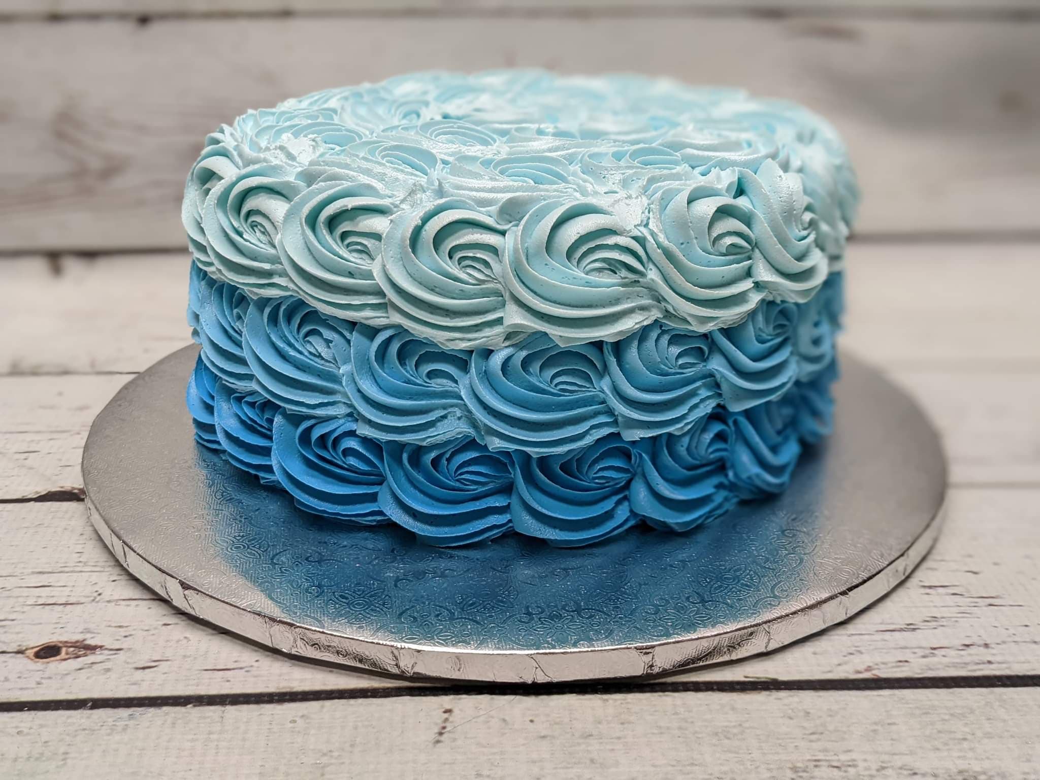 Cakes - Ombre Rosette, 3 Layers | Shop Get Caked Bakery Online